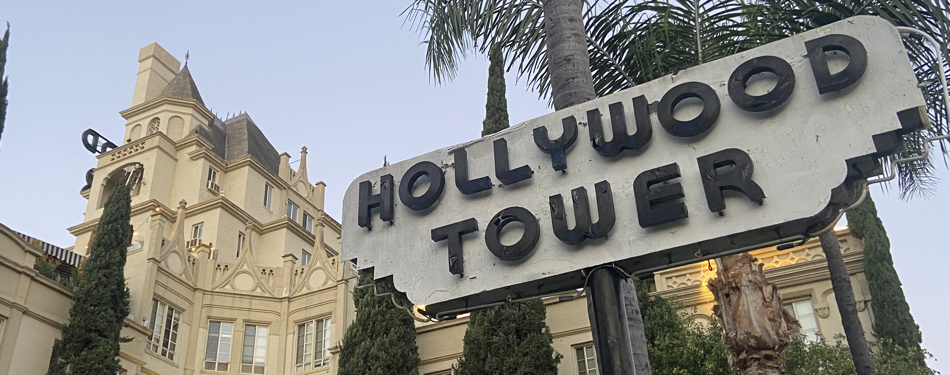 Hollywood Tower sign today — needs restoration